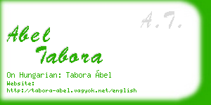 abel tabora business card